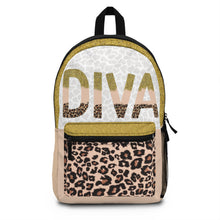 Load image into Gallery viewer, Glamorous Diva Backpack with Leopard Print