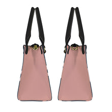 Load image into Gallery viewer, Pink Flying Flowers PU Leather Handbag-Small (Model 1747)