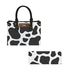 Load image into Gallery viewer, Cow Print 1 PU Leather Handbag-Small (Model 1747)
