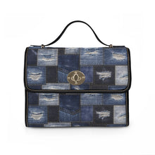 Load image into Gallery viewer, Ripped Jean Waterproof Canvas Bag