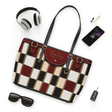 Load image into Gallery viewer, Blazing Burgundy PU Leather Shoulder Bag