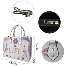 Load image into Gallery viewer, Purple Life Pu Leather Handbag Large Model 1747)