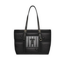 Load image into Gallery viewer, Slick Black PU Leather Shoulder Bag