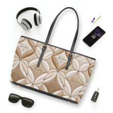 Load image into Gallery viewer, Tan Tea Design PU Leather Shoulder Bag
