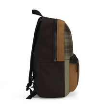 Load image into Gallery viewer, Brown Hero Plaid Backpack