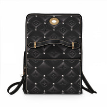 Load image into Gallery viewer, Black Silver 3 Waterproof Canvas Bag