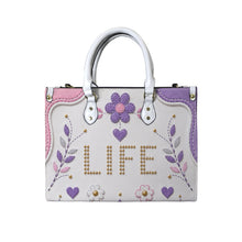 Load image into Gallery viewer, Purple Life Pu Leather Handbag Large Model 1747)