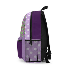 Load image into Gallery viewer, Frog in a Garden Colorful Purple Bag