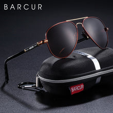 Load image into Gallery viewer, BARCUR Men Sunglasses Pilot Polarized Sun glasses Male Women accessories Driving Oculos Gafas De Sol