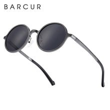 Load image into Gallery viewer, BARCUR Brand Light Weight Round Sunglasses Luxury Brand Men Glasses Retro Vintage Women Sun glasses