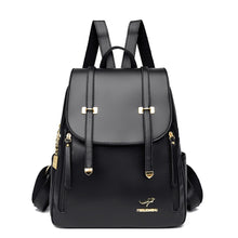 Load image into Gallery viewer, Fashion Women Soft Leather Backpacks Female School Book Bags Large Capacity Shopping Travel Knapsack Femme New Casual Rucksack
