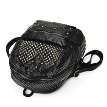 Load image into Gallery viewer, 2023 New Fashion Women Backpacks Washed Leather Backpacks Lady Girls Travel Women Bags Rivet Backpacks Student School Bag Hot
