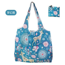 Load image into Gallery viewer, Nonwoven Reusable Shopping Bags Women Foldable Tote Bag Folding Large Capacity Handbags Portable Cloth Eco Grocery Bag
