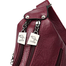 Load image into Gallery viewer, Kangaroo Female Leather Messenger Bags Feminina Bolsa Luxury Leather Handbags Women Bags Designer Ladies Shoulder Bag Sac A Main