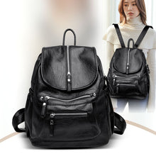 Load image into Gallery viewer, 2021 New Women Backpack High Quality Leather Backpack Fashion School Bags Casual Shoulder Bags Large Capacity Travel Backpack