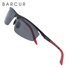 Load image into Gallery viewer, BARCUR Aluminum Magnesium Sports Polarized Sunglasses Men Mirror Sun Glasses Male oculos