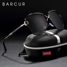 Load image into Gallery viewer, BARCUR New Fashion Sunglasses Women White Frame Gradient Polarized Sun Glasses Driving UV400 Eyewear with Update Box Free