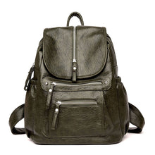 Load image into Gallery viewer, 2021 New Women Backpack High Quality Leather Backpack Fashion School Bags Casual Shoulder Bags Large Capacity Travel Backpack