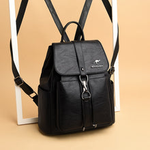 Load image into Gallery viewer, High Quality Leather Backpack Women pu Leather Travel Backpack School Bags for Teenager Girl Sac Ladies Shoulder Bags Mochila