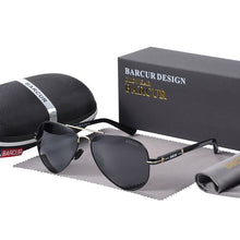 Load image into Gallery viewer, BARCUR Men Sunglasses Pilot Polarized Sun glasses Male Women accessories Driving Oculos Gafas De Sol