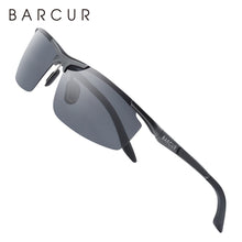 Load image into Gallery viewer, BARCUR Aluminum Magnesium Sports Polarized Sunglasses Men Mirror Sun Glasses Male oculos