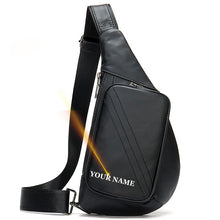 Load image into Gallery viewer, WESTAL Men's Shoulder Bag Men's Genuine Leather Chest Pack Man Sling Messenger Bags Belt Small Crossbody Bags Side Bags for Men