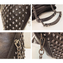 Load image into Gallery viewer, ANNRMYRS Rock Rivet Shoulder Bag Female Small Bags For Women Handbags Punk Handbag Leather Women Messenger Bags Purses