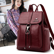 Load image into Gallery viewer, High Quality Leather Backpack Women pu Leather Travel Backpack School Bags for Teenager Girl Sac Ladies Shoulder Bags Mochila