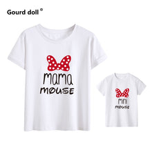 Load image into Gallery viewer, Cotton family matching clothes Outfits Mother And Daughter T-Shirt Mommy and Me Clothes lovely Blouse kids baby girl boys Look