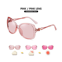 Load image into Gallery viewer, LIOUMO Fashion Oversized Sunglasses Women 2020 Chameleon Sun Glasses Female Polarized Photochromic Eyewear UV400 zonnebril dames
