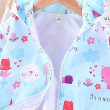 Load image into Gallery viewer, 2022 Spring And Autumn New Long-sleeved Little Girls Clothing Kids Fashion Green Jacket Cartoon Kitten Cat Bluey Jaket Girl