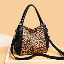 Load image into Gallery viewer, Women's Leopard Bag Luxury Shoulder Crossbody Casual Tote Designer Female Shopper Handbag Large Capacity Messenger Work Ins Sac
