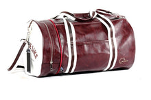 Load image into Gallery viewer, Outdoor Men's Sports Gym Bag PU Leather Training Shoulder Bag With Independent Shoes Pocket Mixed Color Sport Fitness Travel Bag