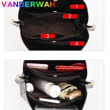 Load image into Gallery viewer, 3 Layers Brand Small Tote Bag Oil Skin Leather Luxury Handbags Women Bags Designer Ladies Shoulder Crossbody Hand Bags for Women