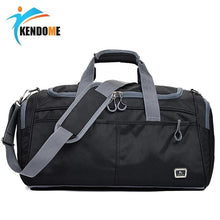 Load image into Gallery viewer, Outdoor Waterproof Large Capacity Sports Gym Bag Men Women Portable Fitness Training Bag Soft Foldable Shoulder Travel HandBag