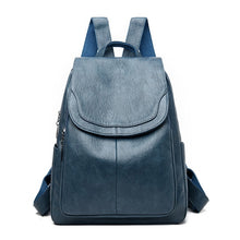 Load image into Gallery viewer, Casual Women Leather Backpack Designer Shoulder Bags For Women 2022 Back Pack School Bags For Teenage Girls Sac Mochila Feminina