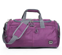 Load image into Gallery viewer, Outdoor Waterproof Large Capacity Sports Gym Bag Men Women Portable Fitness Training Bag Soft Foldable Shoulder Travel HandBag