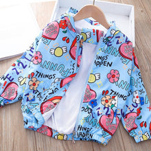 Load image into Gallery viewer, Boys And Girls Jackets Fall 2021 Winter New Style Printed Cartoon Zipper Cardigan Fashion Windbreaker Jacket Jacket