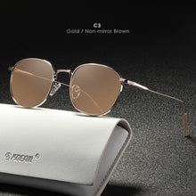 Load image into Gallery viewer, KDEAM Retro Style Round Sunglasses Women Fine lines Designer Vintage Glasses Lady with Leather Case