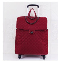 Load image into Gallery viewer, Women Travel trolley Luggage bag 20 Inch wheeled bags Laptop Business Travel trolley spinner suitcase luggage suitcase on wheels