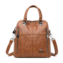 Load image into Gallery viewer, LANYIBAIGE New Women Backpack Multifunction Bags Designer High Quality Leather Women Crossbody Bag School Bags Travel Backpacks