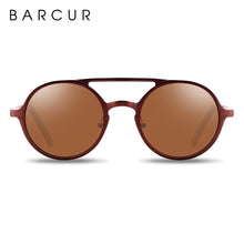 Load image into Gallery viewer, BARCUR Brand Light Weight Round Sunglasses Luxury Brand Men Glasses Retro Vintage Women Sun glasses