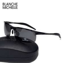Load image into Gallery viewer, High Quality Ultra-Light Aluminum Magnesium Sport Sunglasses Polarized Men UV400 Rectangle Gold Outdoor Driving Sun Glasses