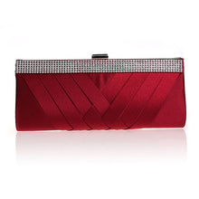 Load image into Gallery viewer, Women Day Clutch Ladies Purse Chain Handbags Women Evening Bag Purple Bride Wedding Party Hand Bags Clutches bolsas mujer XA187C