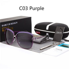 Load image into Gallery viewer, BARCUR New Fashion Sunglasses Women White Frame Gradient Polarized Sun Glasses Driving UV400 Eyewear with Update Box Free