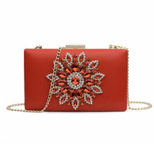 Load image into Gallery viewer, White Women Clutch Bag Wedding Clutch Purse Bridal Evening Crystal Summer Bags for Women 2020 Luxury Small Crossbody Bags ZD1333