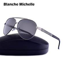 Load image into Gallery viewer, Blanche Michelle Pilot Polarized Sunglasses Men 2020 Brand Mirror Sun Glasses Driving UV400 Alloy Gafas De Sol Oculos With Box
