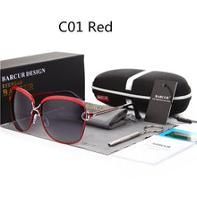 Load image into Gallery viewer, BARCUR New Fashion Sunglasses Women White Frame Gradient Polarized Sun Glasses Driving UV400 Eyewear with Update Box Free