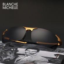 Load image into Gallery viewer, High Quality Ultra-Light Aluminum Magnesium Sport Sunglasses Polarized Men UV400 Rectangle Gold Outdoor Driving Sun Glasses