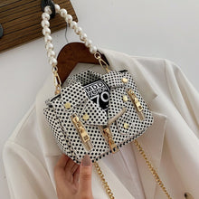 Load image into Gallery viewer, Designer Women Messenger Bags Dot Mini Jacket Bag Lady Shoulder Bag Pearl Handle Chain Crossbody Bags Sac A Main Femme De Marque